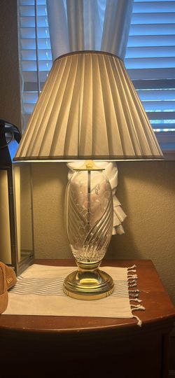 Vintage Crystal Glass Lamp