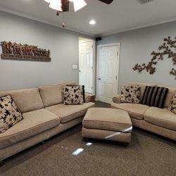 ***COUCHES AND OTTOMAN SET***