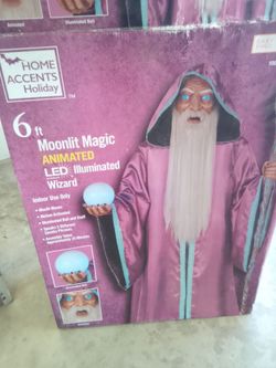 6ft Animated LED Wizard