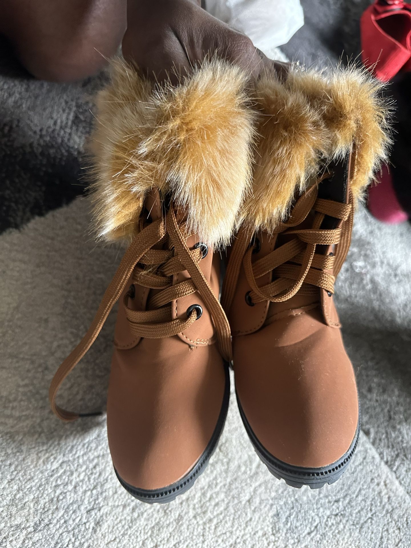 Brown Snow Boots 