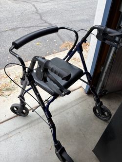 Rollator/walker with brakes