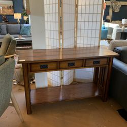Wood Console Table