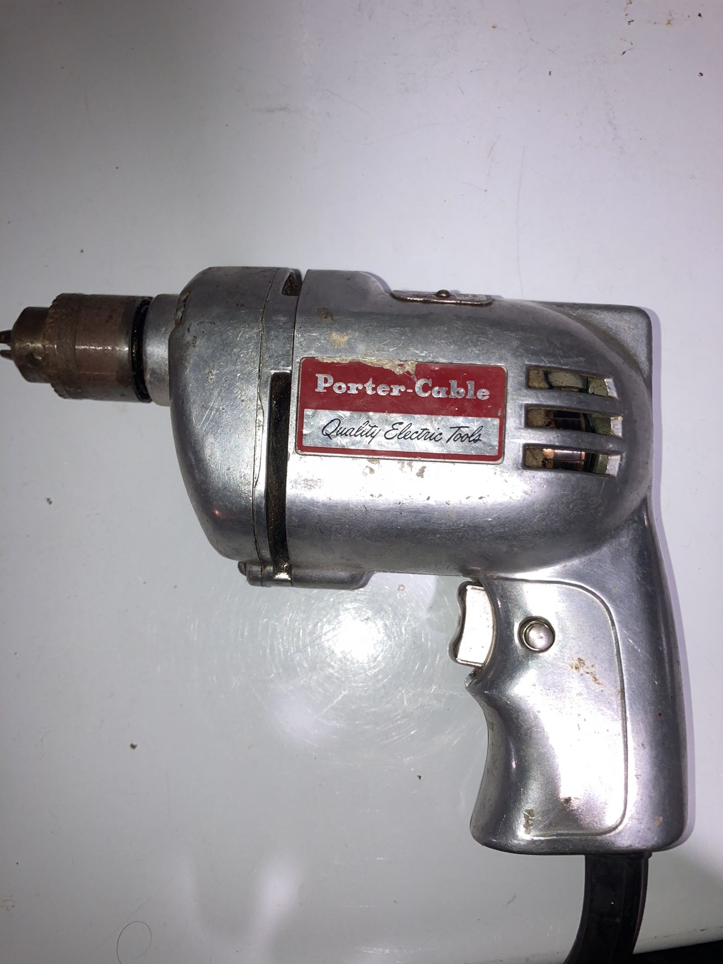 Porter-Cable Model 161 Vintage 1959 Drill 1/4" Cap 115V AC-DC 2A 2400RPM