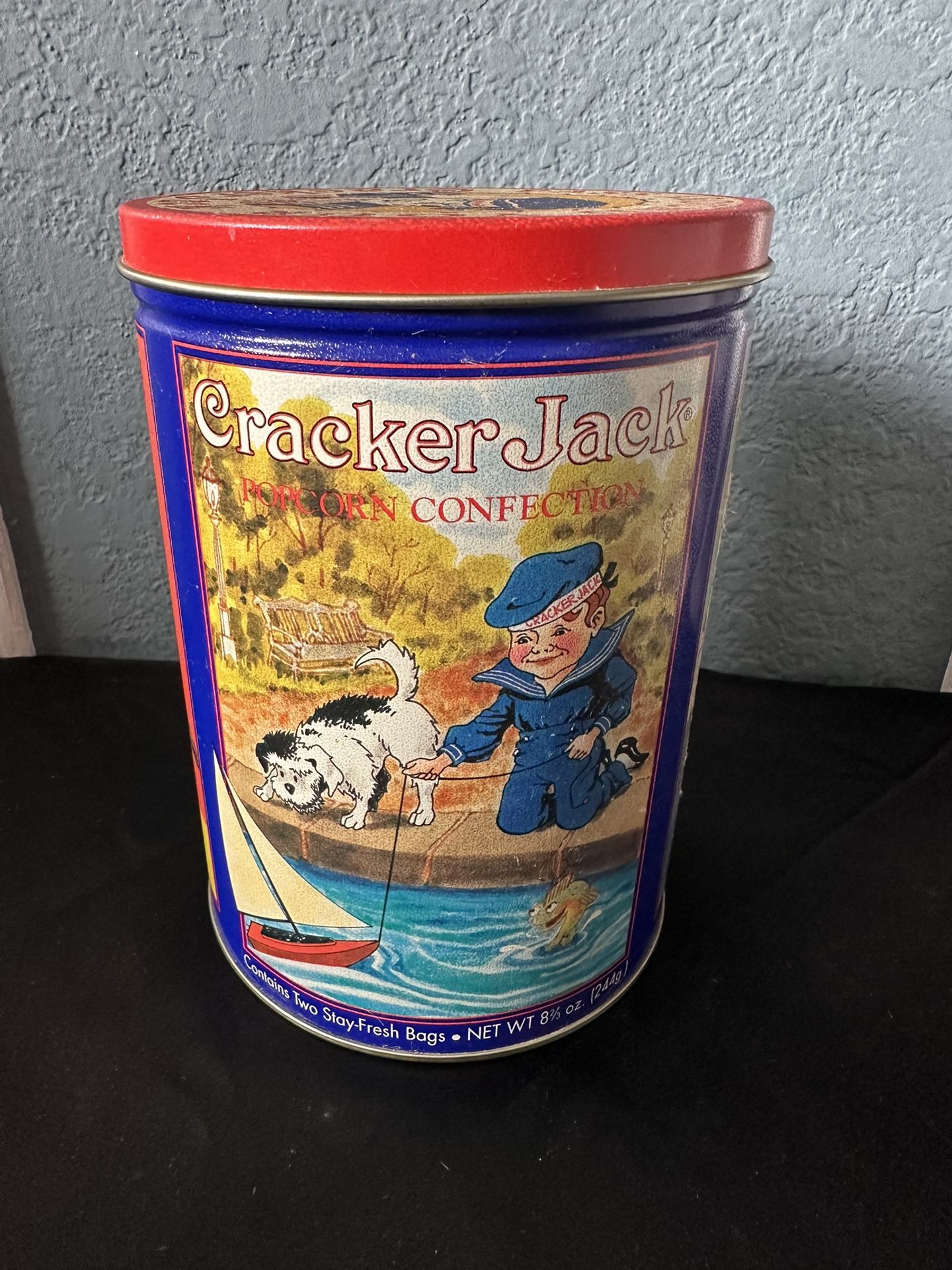 Cracker Jack Tin Can 1992 Container Limited Edition Third In Series