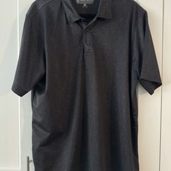 Pebble Beach Charcoal Dry-Luxe Performance Polo Shirt, size XL