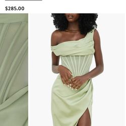 House of CB Lulu Corset Dress in Pistachio 