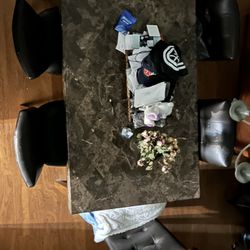 Granite Table With 6 Chairs