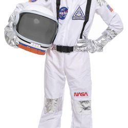 Child, kids, Dress Up, Play, Costume, Astronaut Suit With Helmet 3T-Small-Medium-Large-Extra Large .  Item is available in blue, orange, white, white 