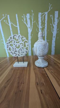 Wooden table decoration $30 for both