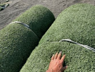 Artificial grass used