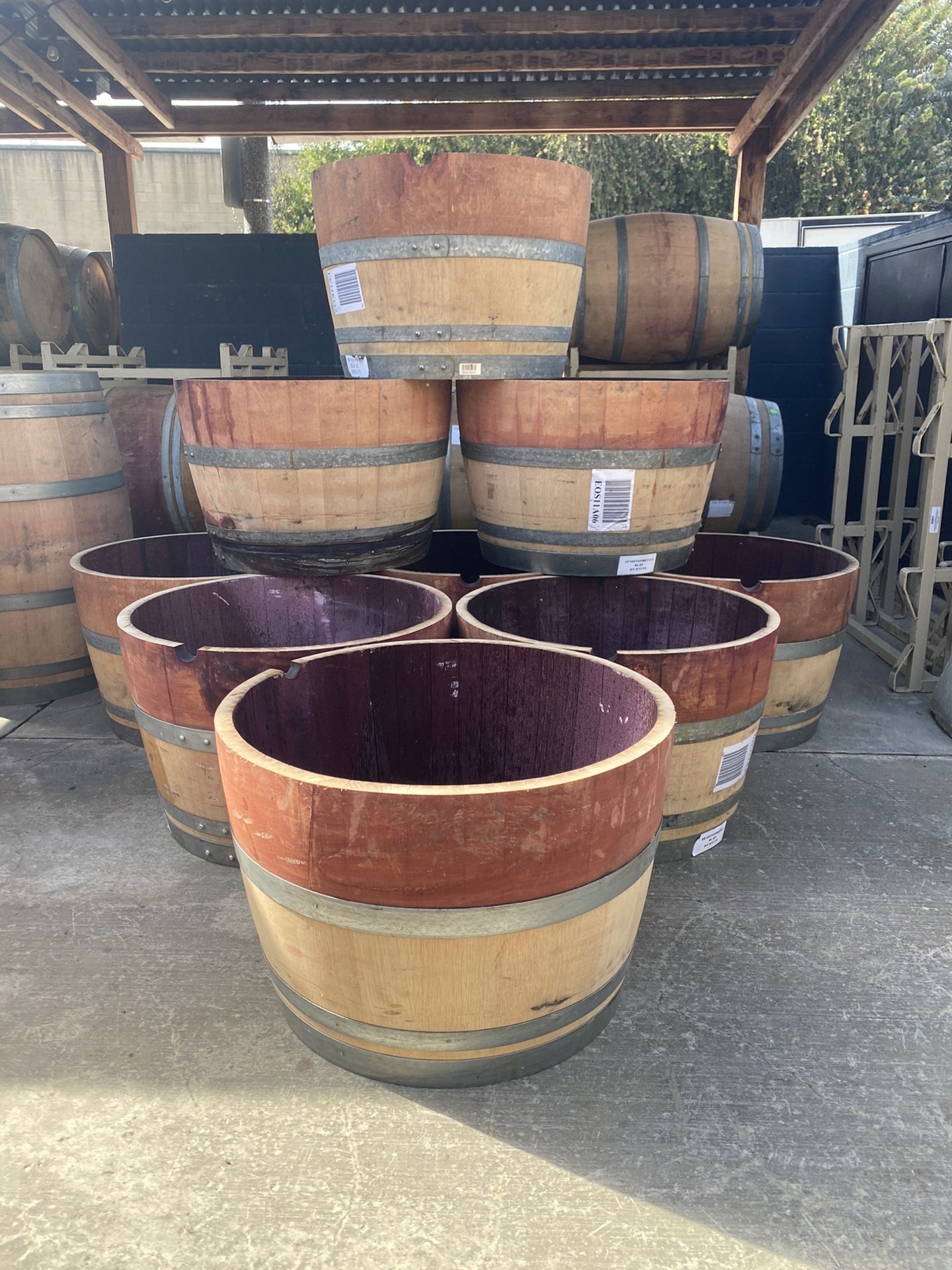 Wine Barrel Planters! for Sale in Long Beach, CA OfferUp