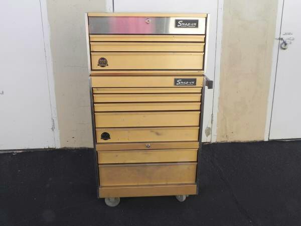 Snap-On 1970 KRS-530 & KRS-558 50th Anniversary Gold 10 Drawer w/Hood