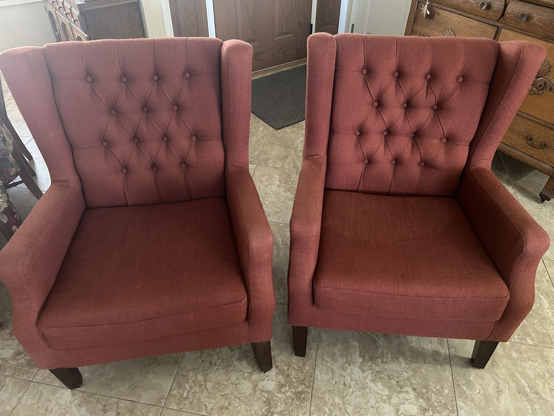 Wingback Accent Chairs (set)