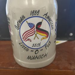 Five Vintage German Beer Steins