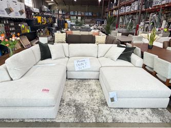 White Fabric Sectional from Costco 🔥