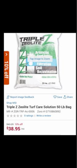 50 lb bag triple zeolite