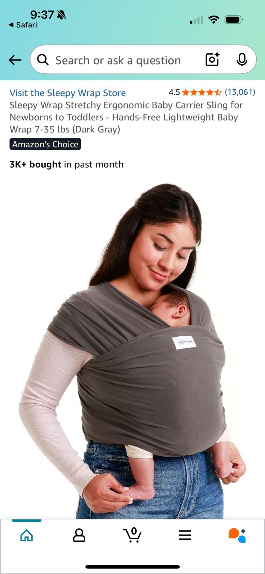 Sleepy Baby Wrap Carrier
