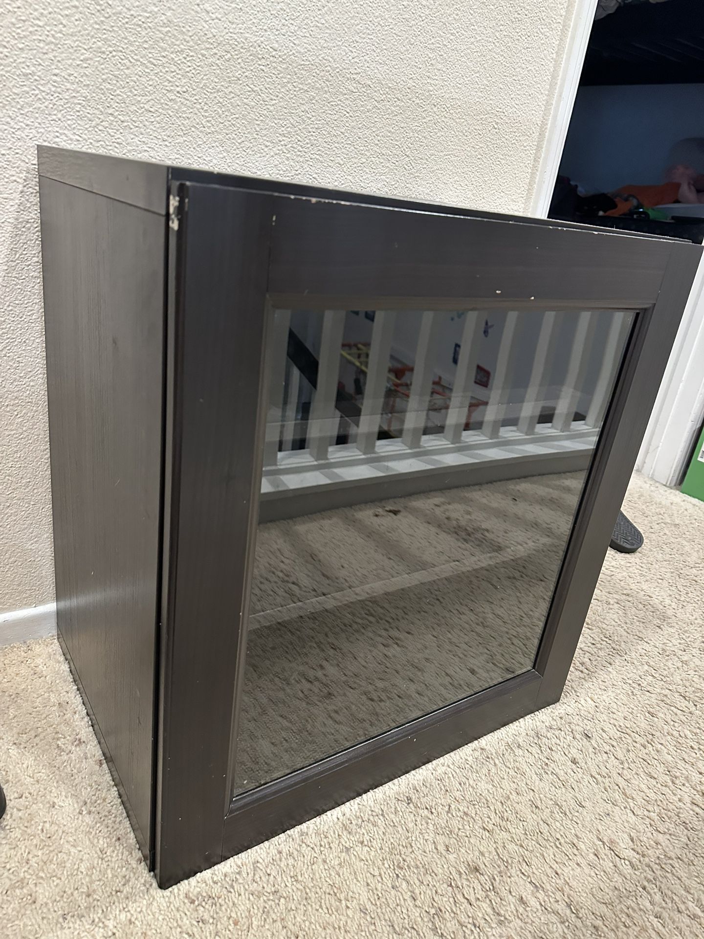 IKEA Besta Single Shelf Unit With Glass Door