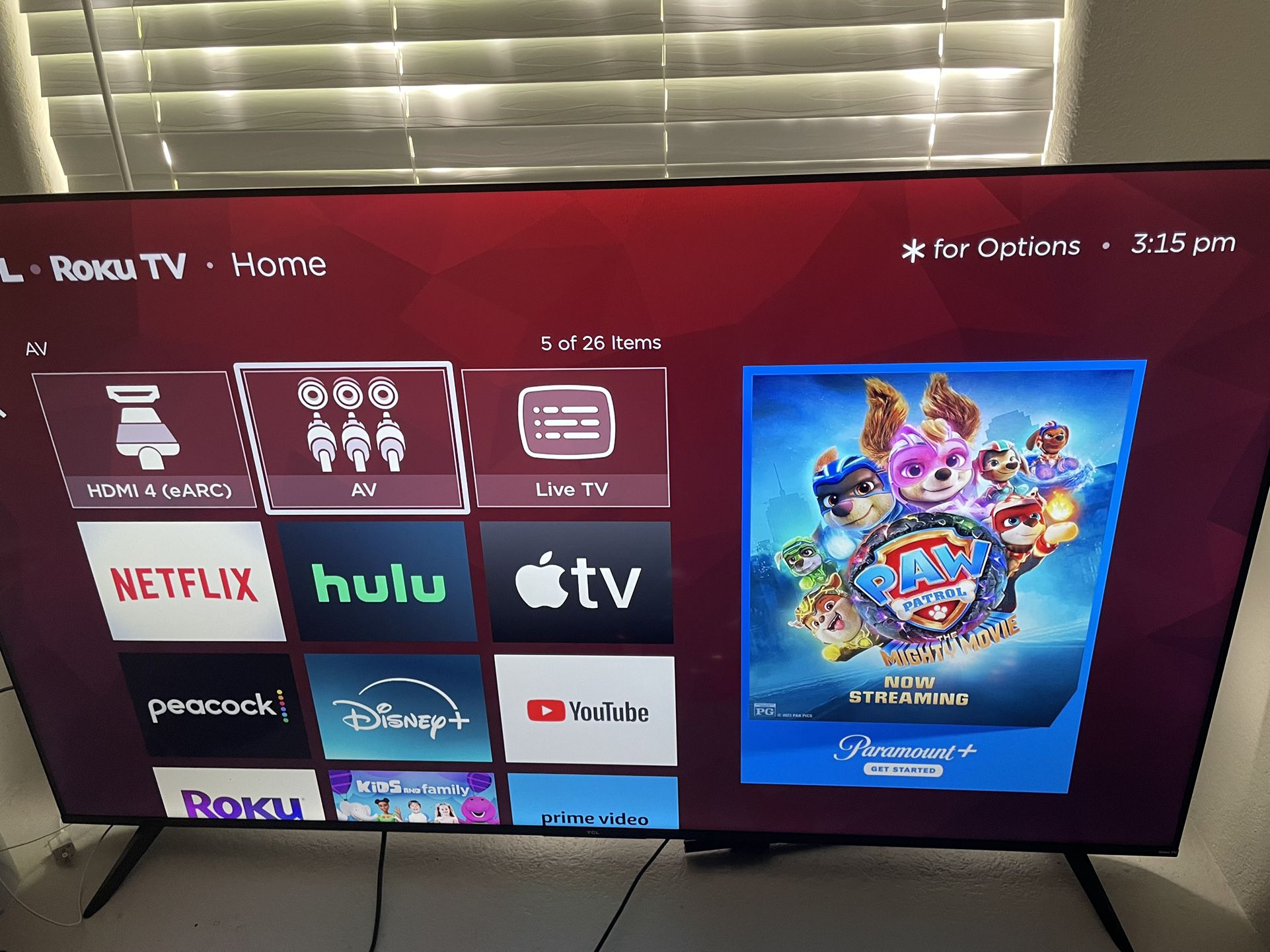 65 Inch TCL Smart Tv 