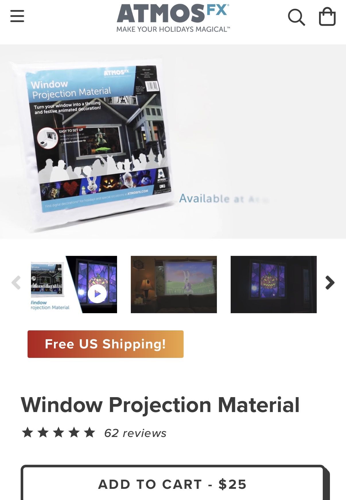 AtmosFX Projection Screen