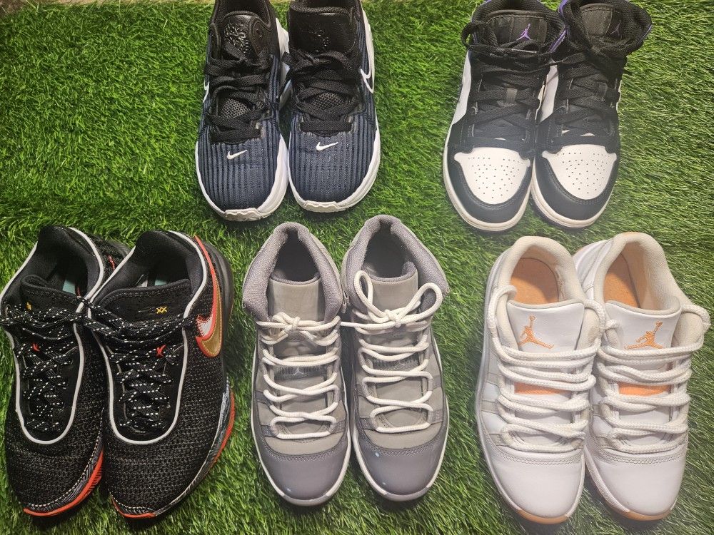 Jordan And LaBron Youth Shoes Size 3y-4y