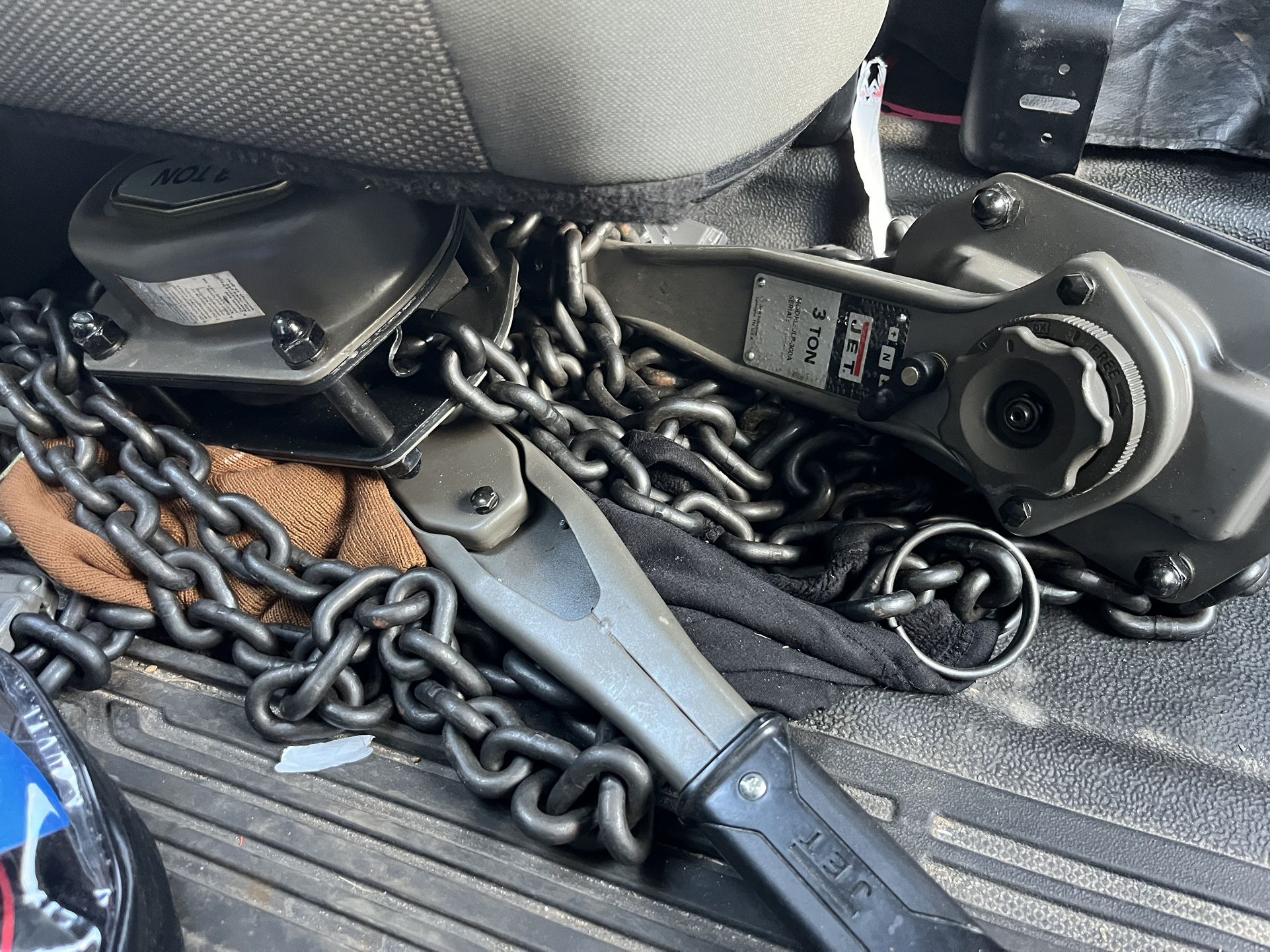 2-JET JLP Series Mini Lever Chain Hoist, 3-Ton Capacity, 10ft