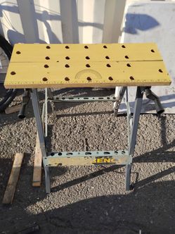 Folding Workbench with Wood Top