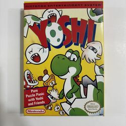 Yoshi Nintendo NES 1992 Complete In Box, Clean, Near Mint! With Protector!