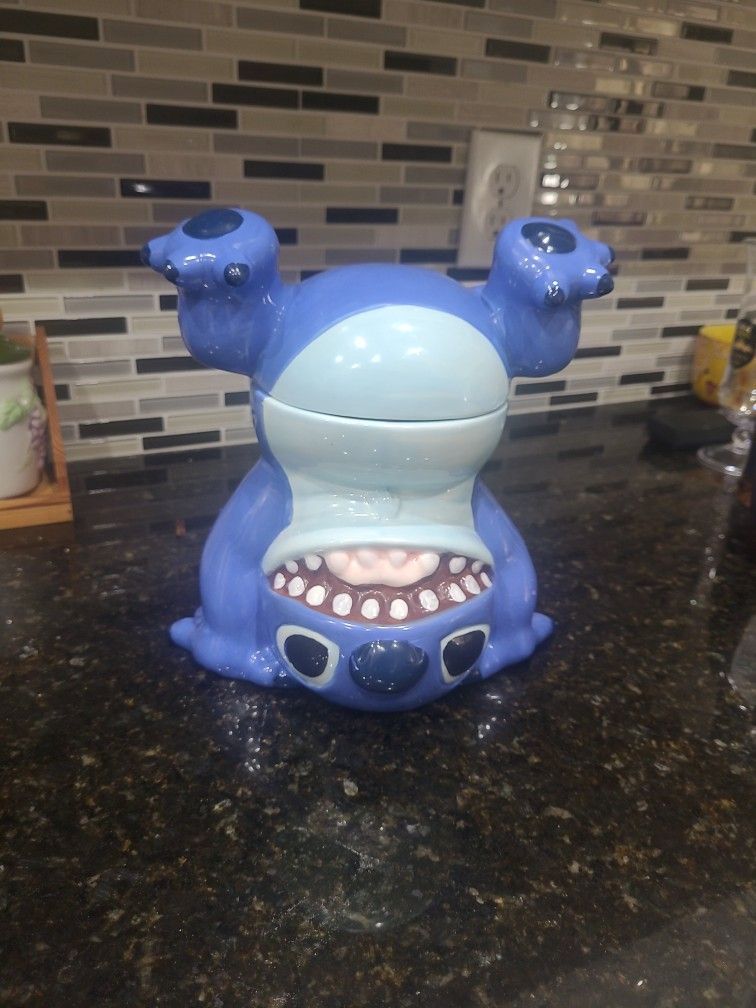 Disney Stitch Cookie Jar