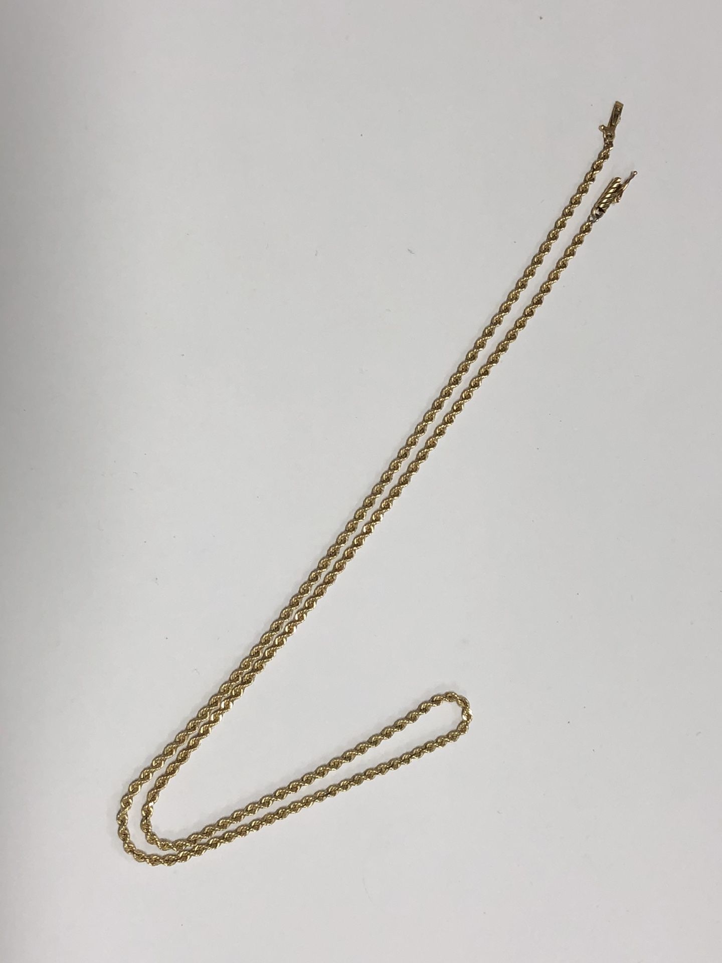 14k Gold Rope Chain 12.1 Grams 22”