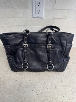 Black coach purse