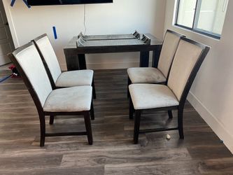 Dining table with 4 chairs