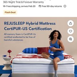 Brand New Queen Mattress And Topper