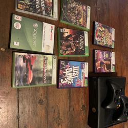 Xbox 360 W/8 Games 