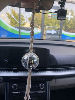 Disco Ball Macrame Hanger 