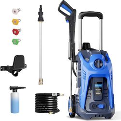 Electric High Pressure Washer - 3200 PSI 2.6 GPM Power Washer with 25 FT Hose 4 Interchangeable Nozz