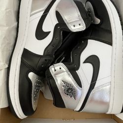 Jordan 1 Silver toe W 