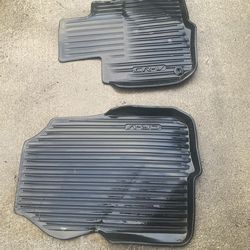 Honda CR-V All-Weather Front Floor Mats OEM | 2017-2022 | Black Rubber
