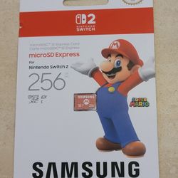 Brand New Samsung 256GB MicroSD Express Memory Card For The Switch 2 $40