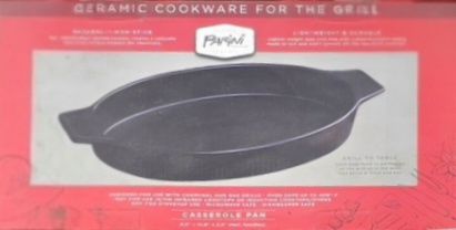 Parini Ceramic Grill Cookware Casserole Pan - new in box