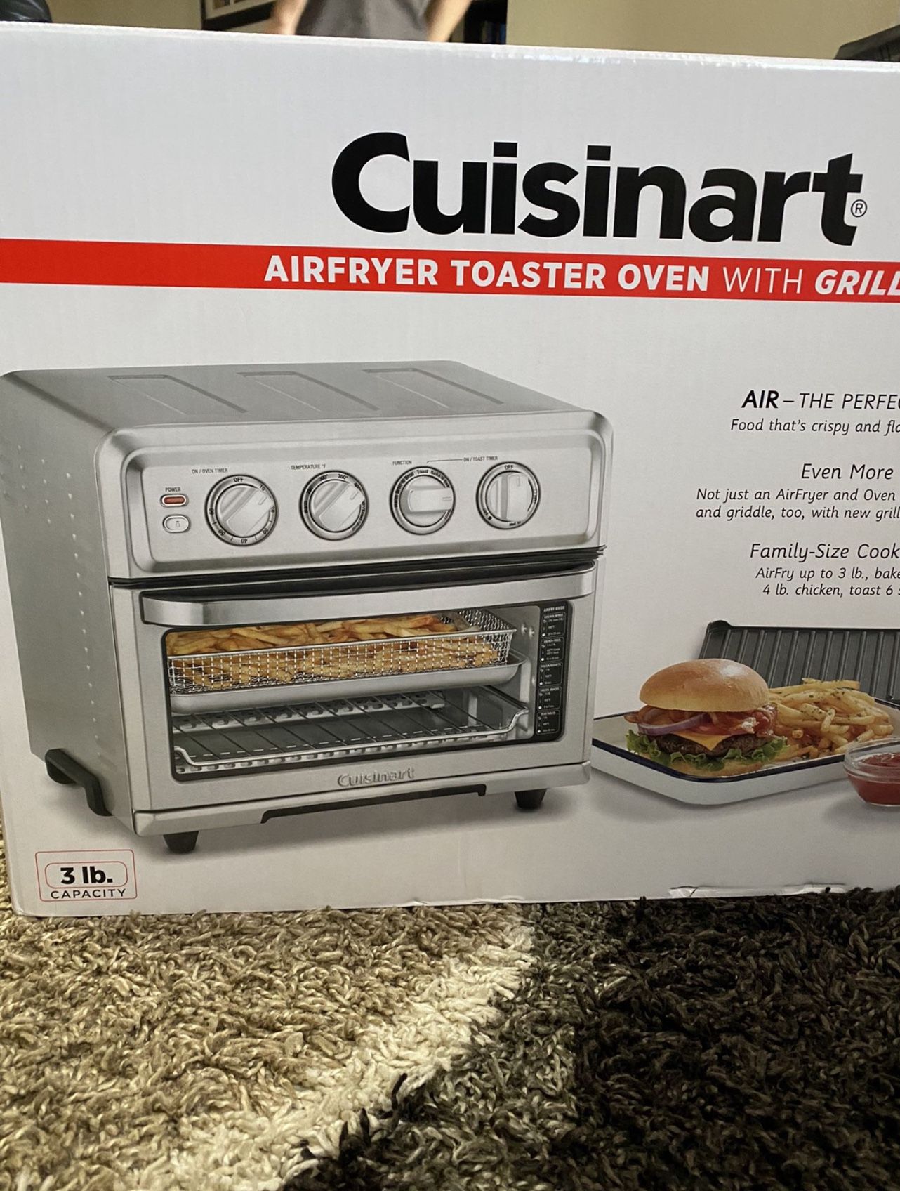 Cuisinart - Air Fryer Toaster Oven with Grill - Stainless Steel