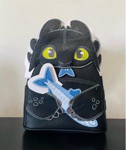 Loungefly DreamWorks How to Train Your Dragon Toothless & Fish Figural Backpack
