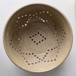 Vintage Handmade Ceramic Berry Bowl