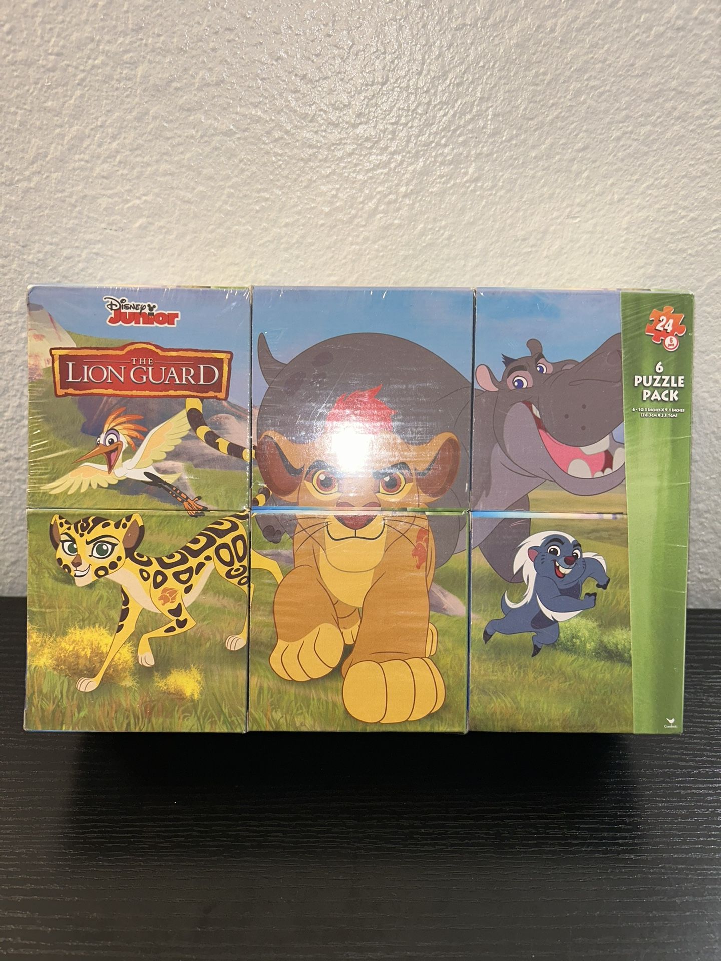 Disney Junior The Lion Guard Puzzle 6 Pack 24 Piece Puzzles Kids Fans Gifts