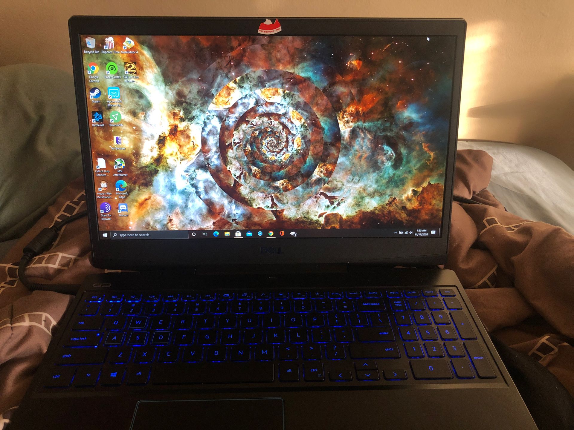 G3 dell gaming laptop. I can play any popular game with ease 60fps. Any questions just ask. Looking for $1,000