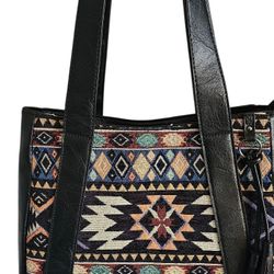 Sam & Hadley Tapestry Shoulder Tote Multicolored
