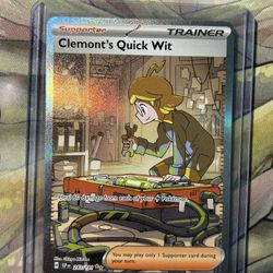 Pokemon Clemont’s Quick Wit SIR 243/191 Surging Sparks 