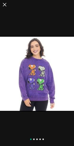 Halloween Snoppy Peanuts Sweater Sz Medium