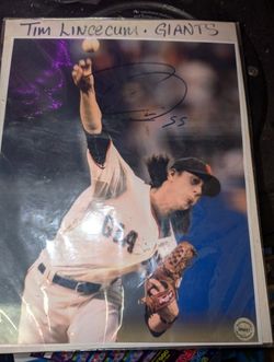 Tim Lincecum Signed Photo