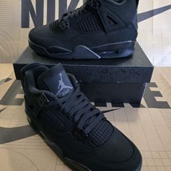 Air Jordan 4 Retro GS Black Cat 2025  Size 7Y/Women's Size 8.5